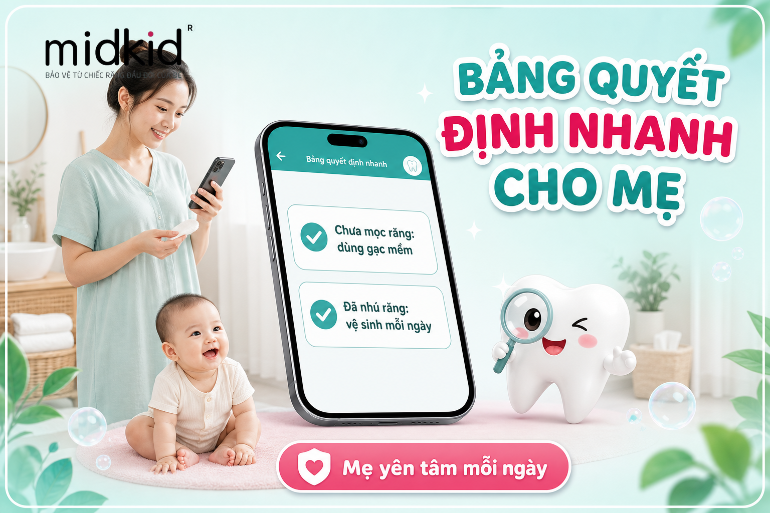 Bảng quyết định nhanh cho mẹ
